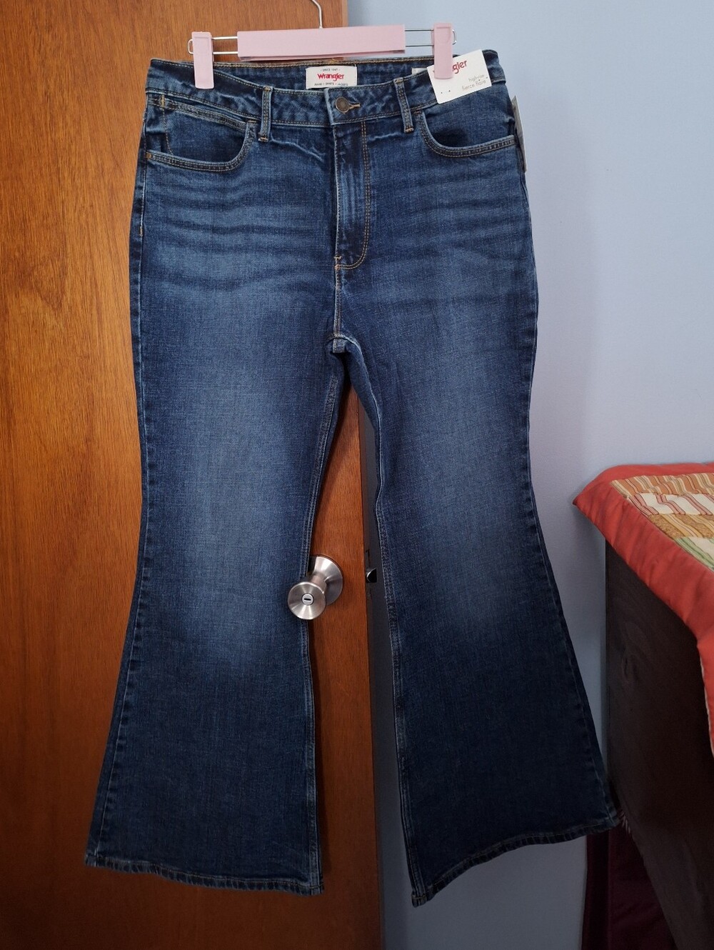 Wrangler Women's Dark Blue Flare Jeans